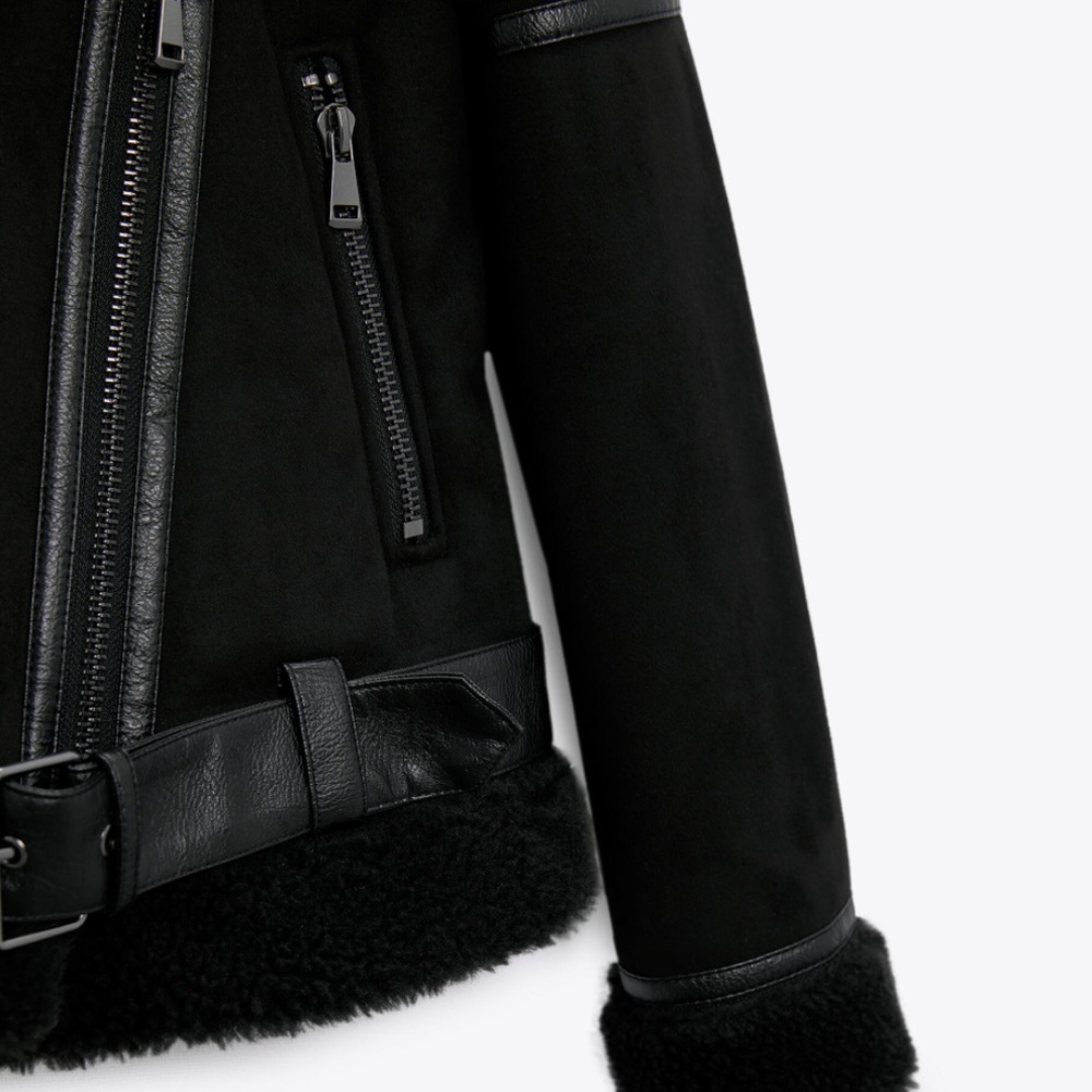 ZARA DOUBLE-FACED JACKET XS - Picture 6 of 7